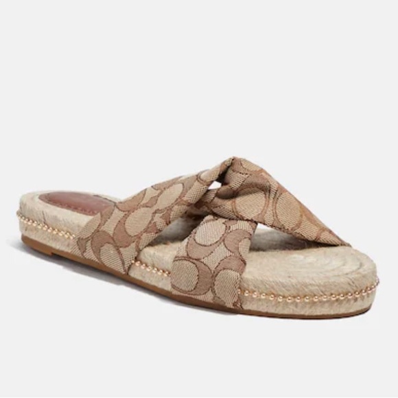 Coach Charli Espadrille Slides Size 11 - Picture 1 of 13